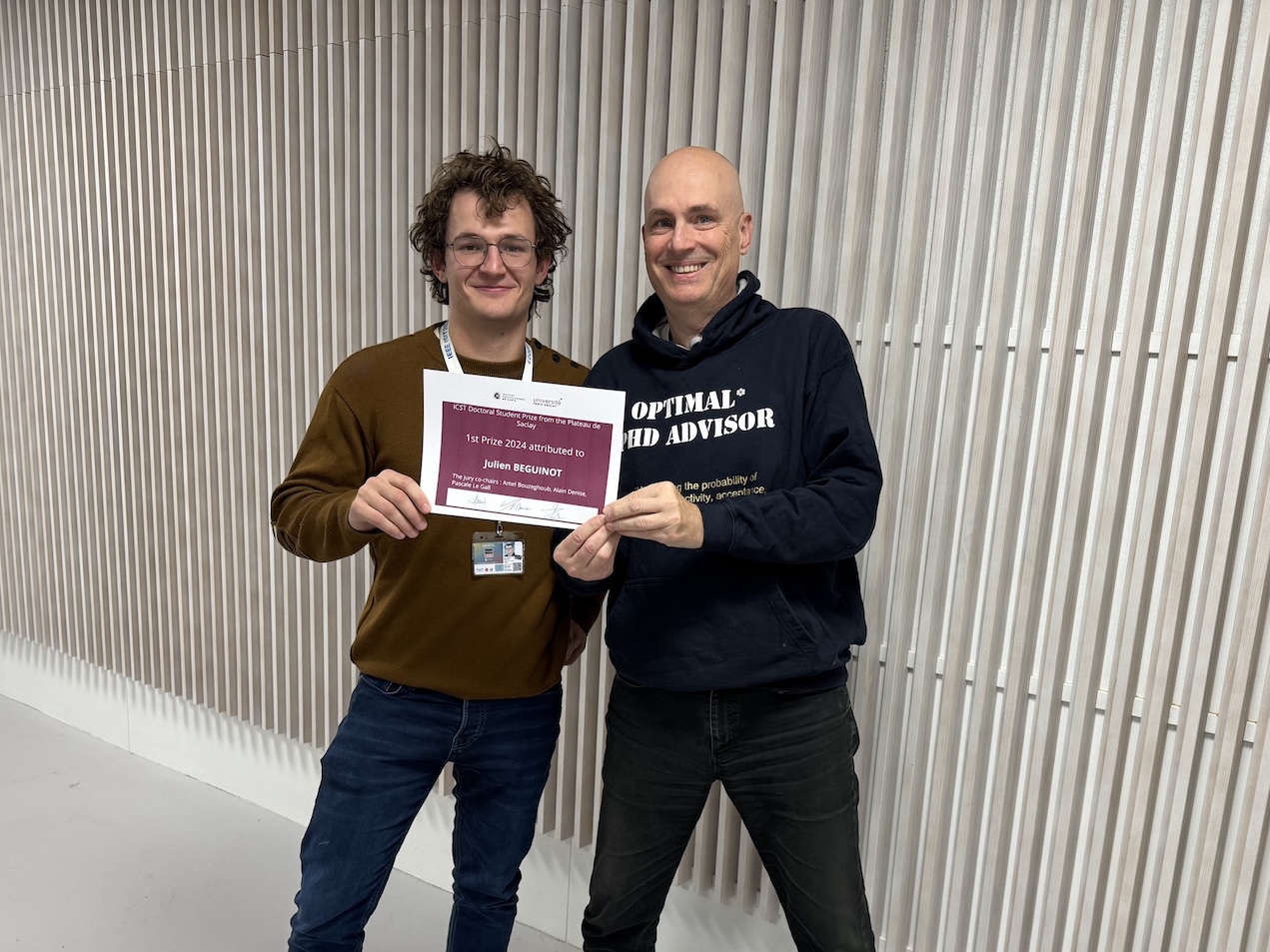 ICST PhD award, Julien Béguinot