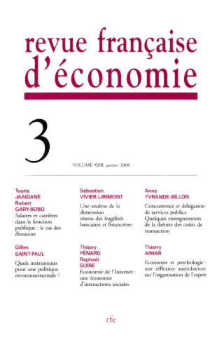 Revue Française d'Économie