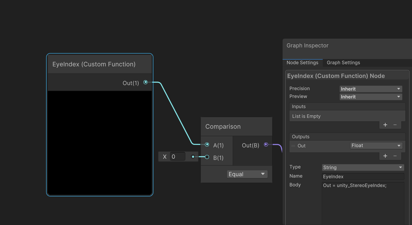 Custom function to get EyeIndex